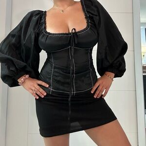 Rejina Pyo Black Fitted Blouse